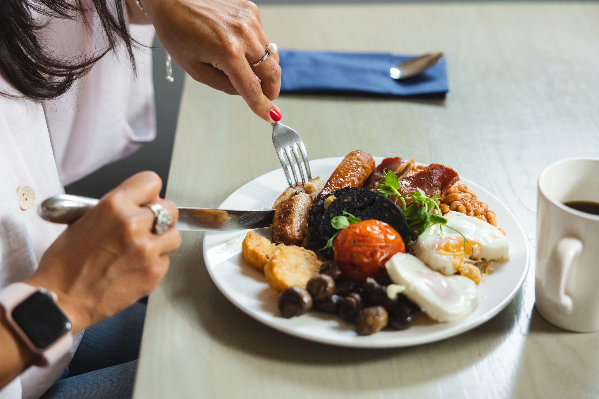 Full English Breakfast at The Belvedere Restaurant