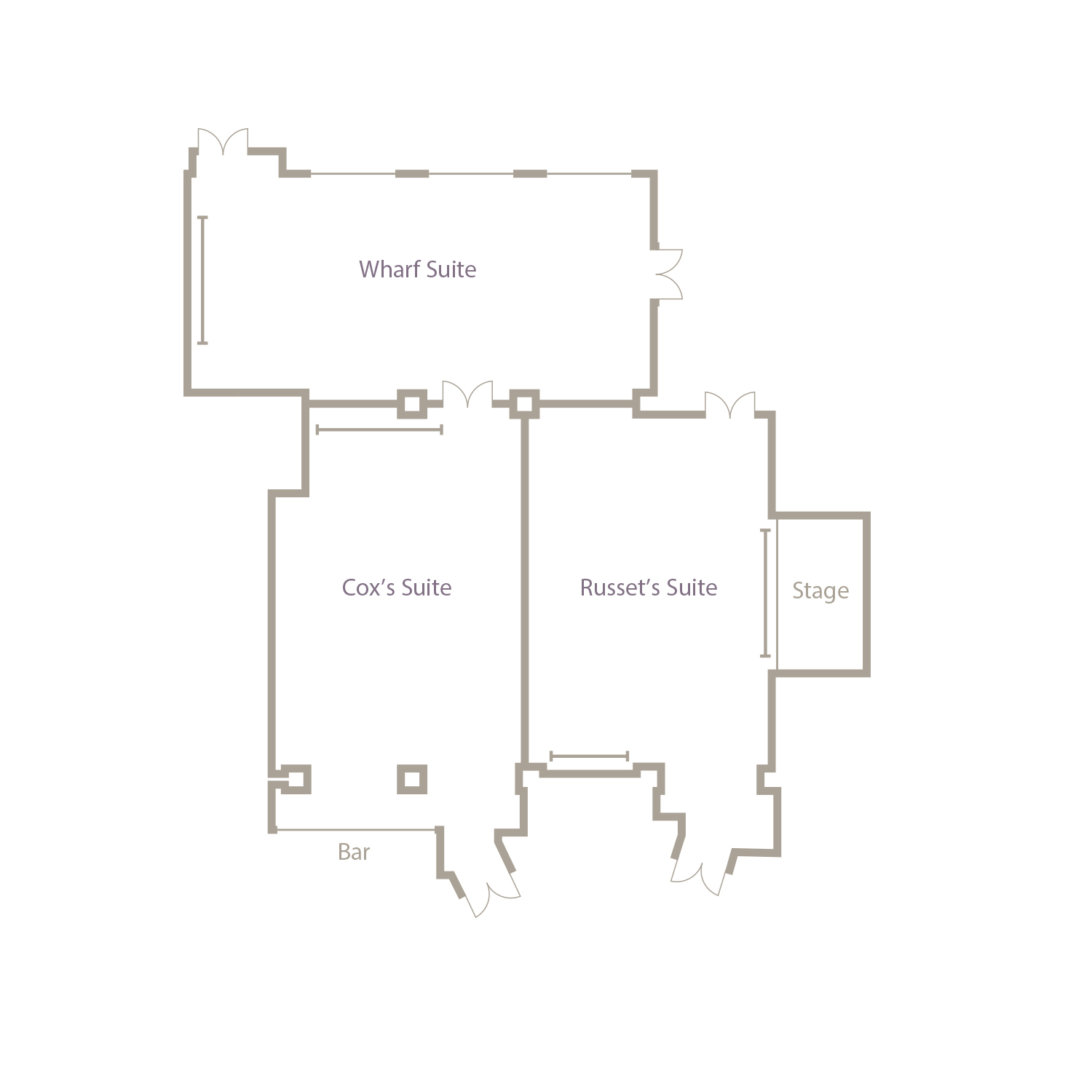 Cox's suite Floor plan