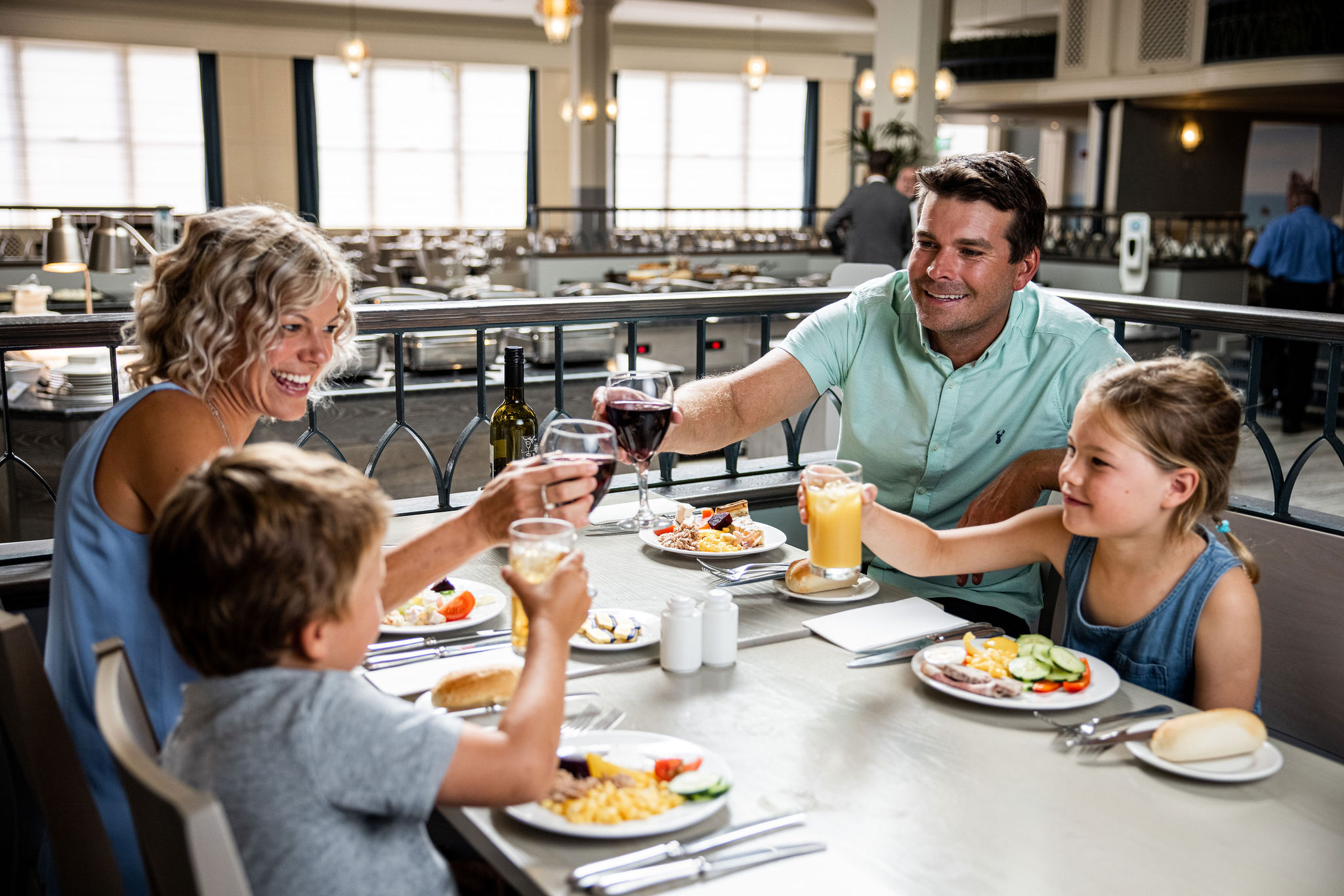 Family Dining in The Belvedere Restaurant